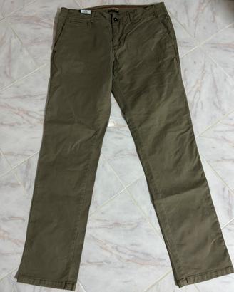 Pantaloni Napapijri chino verde oliva taglia 34W