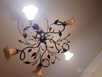 Lampadario camera da letto con 2 lumi