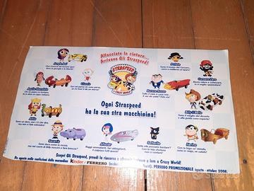 Lotto sorpresine Kinder "STRASPEED " - 5 personagg