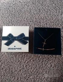 Collana e bracciale con croce Bluespirit 