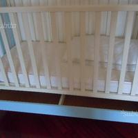 Mibb lettino bimbo bco-azz. materasso perfetto