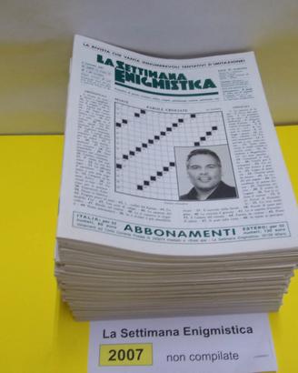 LA SETTIMANA ENIGMISTICA, anno 2007, NON compilati