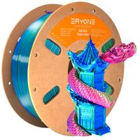 Filamento PLA Silk Tricolore 1kg Verde Rosso Blu