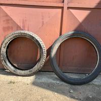 COPPIA GOMME MOTO MOTARD BRIDGESTONE