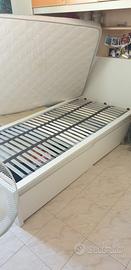 Letto una piazza con 2 cassetti contenitori