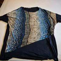 Maglia maniche 3/4 blu