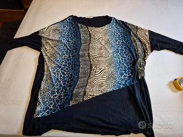 Maglia maniche 3/4 blu