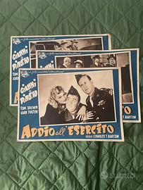 3 fotobusta originale “addio all’esercito” gianni