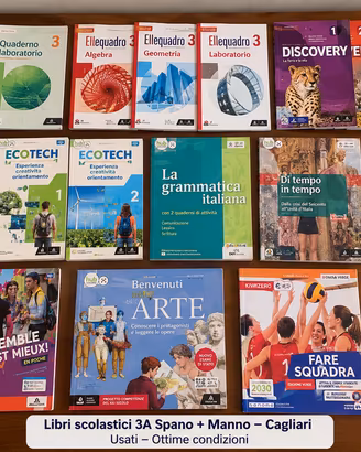 Libri scolastici 3A Spano + Manno Cagliari