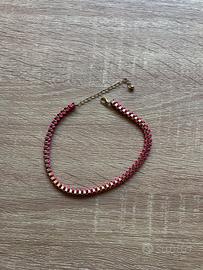 Choker in stoffa e metallo