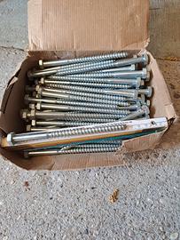 Viti tirafondi 10x160 circa 70 pezzi