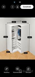 armadio angolare pax Ikea 