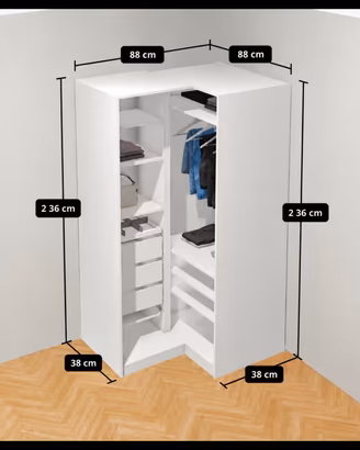 armadio angolare pax Ikea 