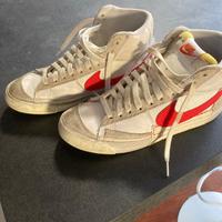 Scarpe Nike bianche alte taglia 40.5