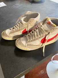 Scarpe Nike bianche alte taglia 40.5
