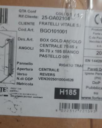BOX DOCCIA ANGOLARE 