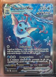 Carta pokémon Vaporeon Vmax swsh 182 italiana
