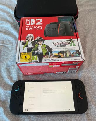 Nintendo switch 2 con custodia