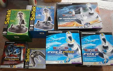LOTTO 7 JOYSTICK THRUSTMASTER AFTERBURNER NUOVI