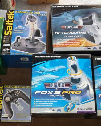 LOTTO 7 JOYSTICK THRUSTMASTER AFTERBURNER NUOVI