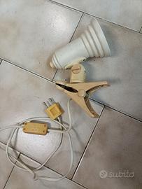Lampada a Pinza Targetti Sankey Vintage Anni 70/80