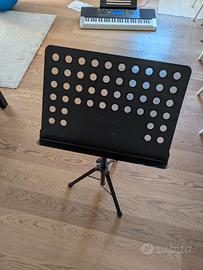 Leggio musicale professionale pieghevole