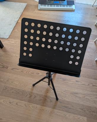 Leggio musicale professionale pieghevole