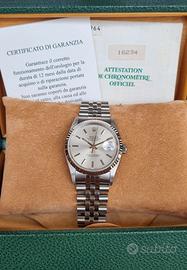 ROLEX DATEJUST 16234 ARGENTE 1993 SCAT E GAR
