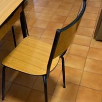 Sedie e tavolo formica anni 60 vintage