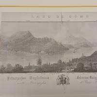 stamp antica del lago di Como rarissima 