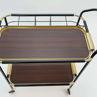 Carrello Bar in Mogano stile Ico Parisi