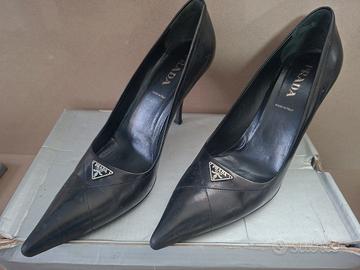 Decollete vintage originali Prada nere tg 36,5