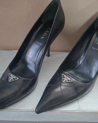 Decollete vintage originali Prada nere tg 36,5