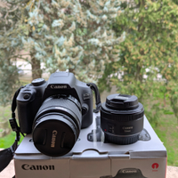 CANON EOS 2000D+ 2 obiettivi