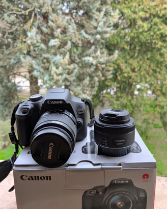 CANON EOS 2000D+ 2 obiettivi