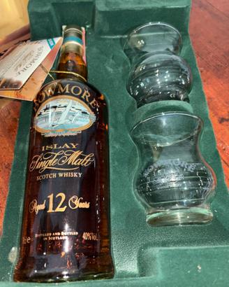 Raro Pack Bowmore 12 Anni 2 glass e cdrom