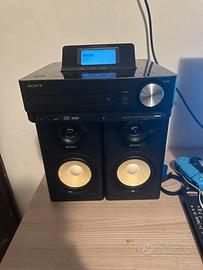 Stereo Sony giga juke + casse e Telecomando