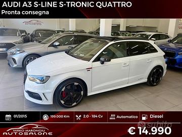 Audi A3 2.0 TDI 184 CV quattro S LINE FINANZIABILE