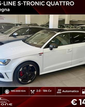 Audi A3 2.0 TDI 184 CV quattro S LINE FINANZIABILE