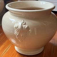 Coppia vasi Nicola Fasano in ceramica bianca