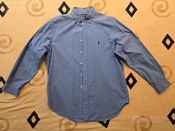Camicia Polo Ralph Lauren Micro-quadretti Blu