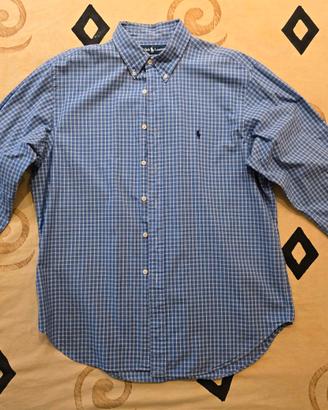 Camicia Polo Ralph Lauren Micro-quadretti Blu
