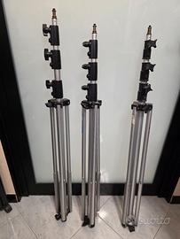 STATIVI PER ILLUMINAZIONE FOTO VIDEO H 4 mt circa