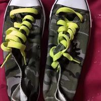Stock scarpe sneakers all star color militare 42