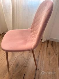 4 sedie rosa design