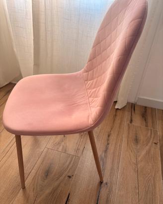 4 sedie rosa design