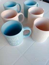 set da 6 tazze colazione 