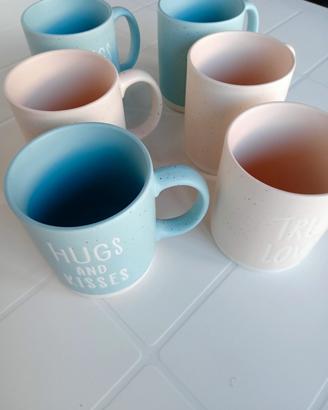 set da 6 tazze colazione