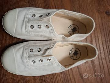 CHIPIE bianche N°32 scarpe in tela