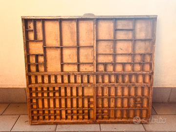 Grande Cassetto da tipografo d'epoca